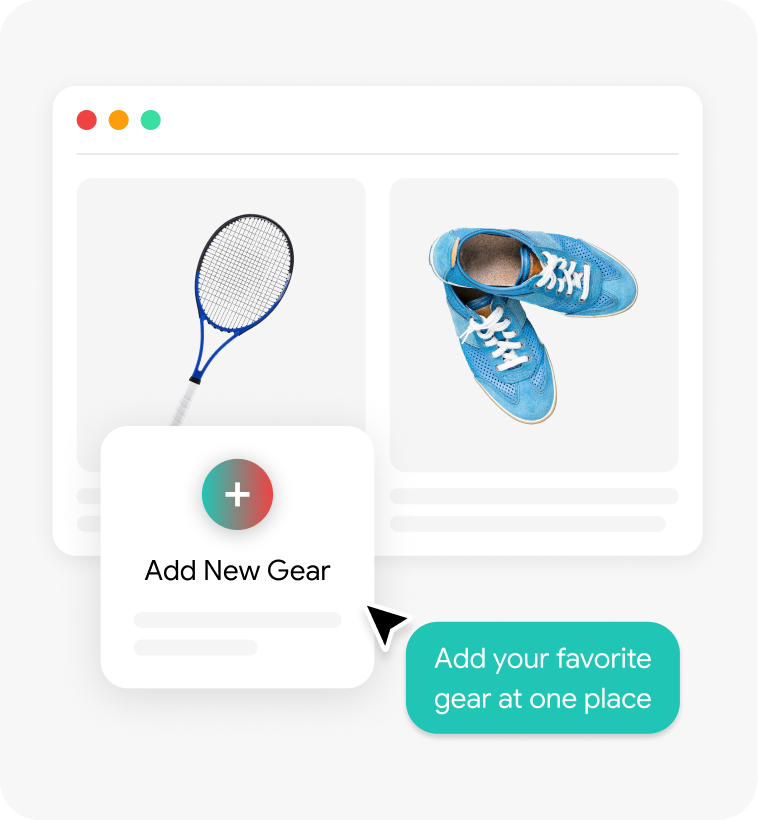 Gear management dashboard preview
